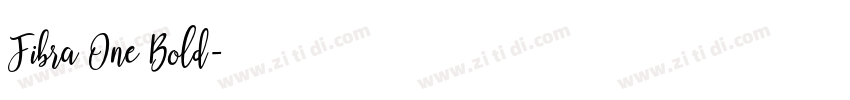 Fibra One Bold字体转换